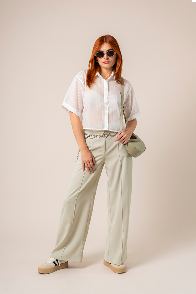 CAMISA CORTA ORGANZA B-F 8596