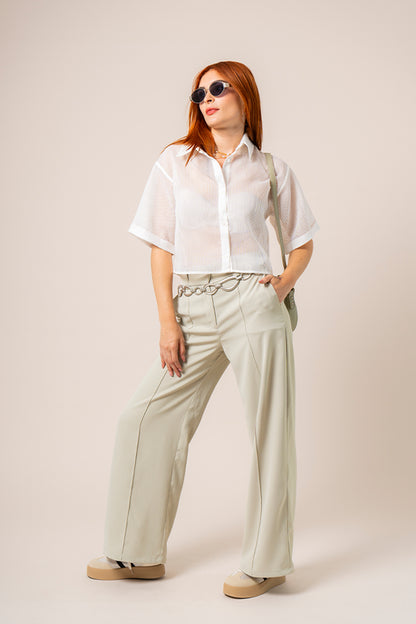 CAMISA CORTA ORGANZA B-F 8596