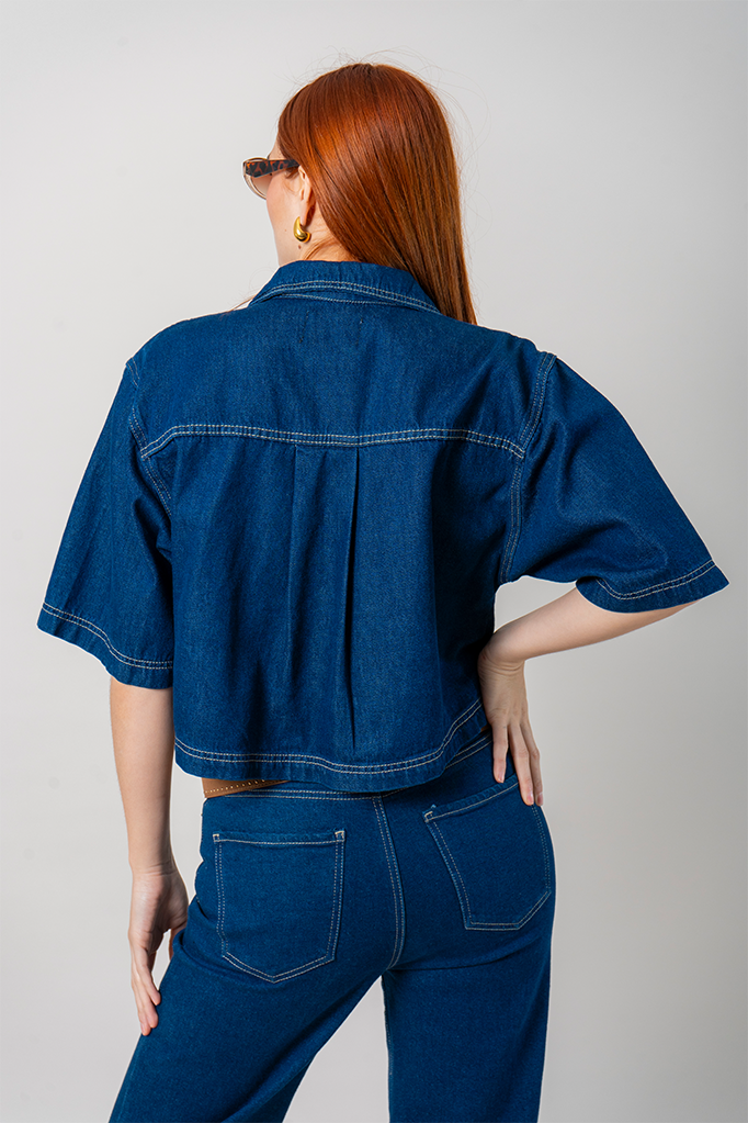 CAMISA CROPEED DENIM B-C 8310