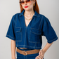 CAMISA CROPEED DENIM B-C 8310