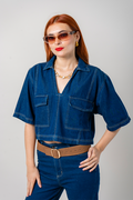 CAMISA CROPEED DENIM B-C 8310