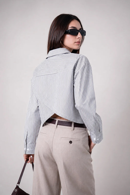 CAMISA RAYAS ESPALDA DESCUBIERTA 721