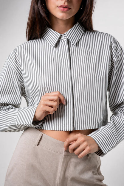 CAMISA RAYAS ESPALDA DESCUBIERTA 721