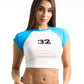 CAMISETA CROP COMBINADA STOESSEL