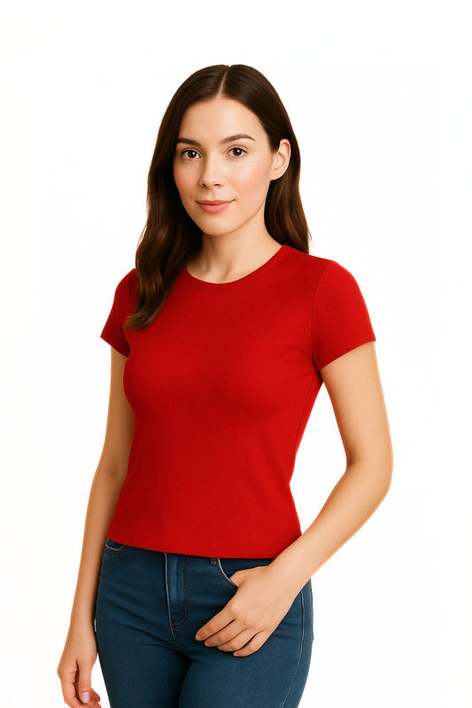 CAMISETA RIB MANGA CORTA 6860