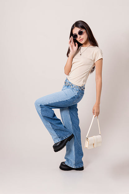 CAMISETA SLIM FIT RAYAS T-M 8495