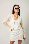 CARDIGAN EFECTO CROCHET B-M 9377.