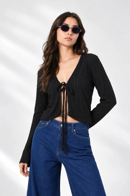 CARDIGAN MANGA LARGA 7905