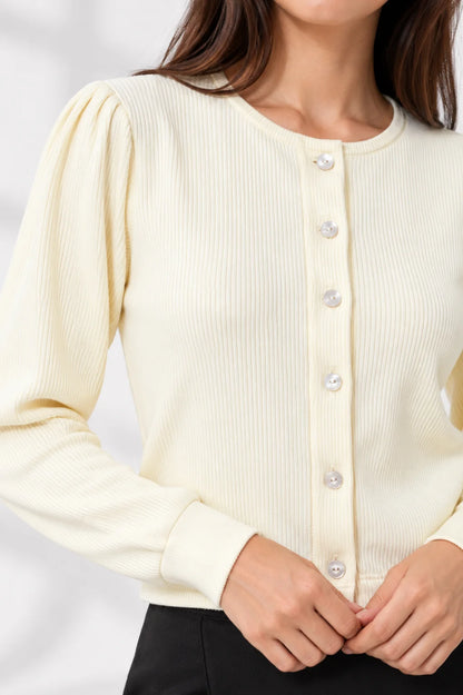 CARDIGAN RIB B-F 9123