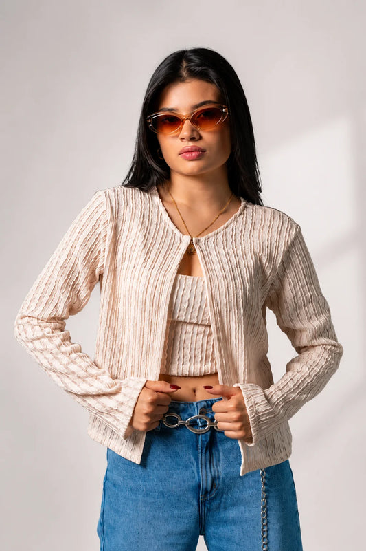 CARDIGAN SET TEXTURA E-C 8597
