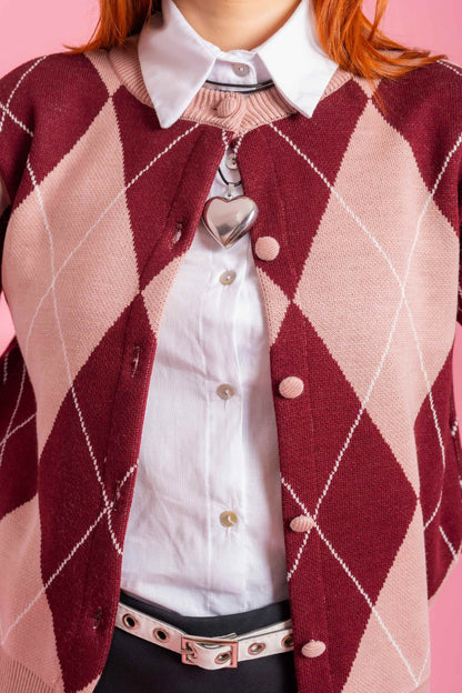CARDIGAN TEJIDO ROMBOS 8501