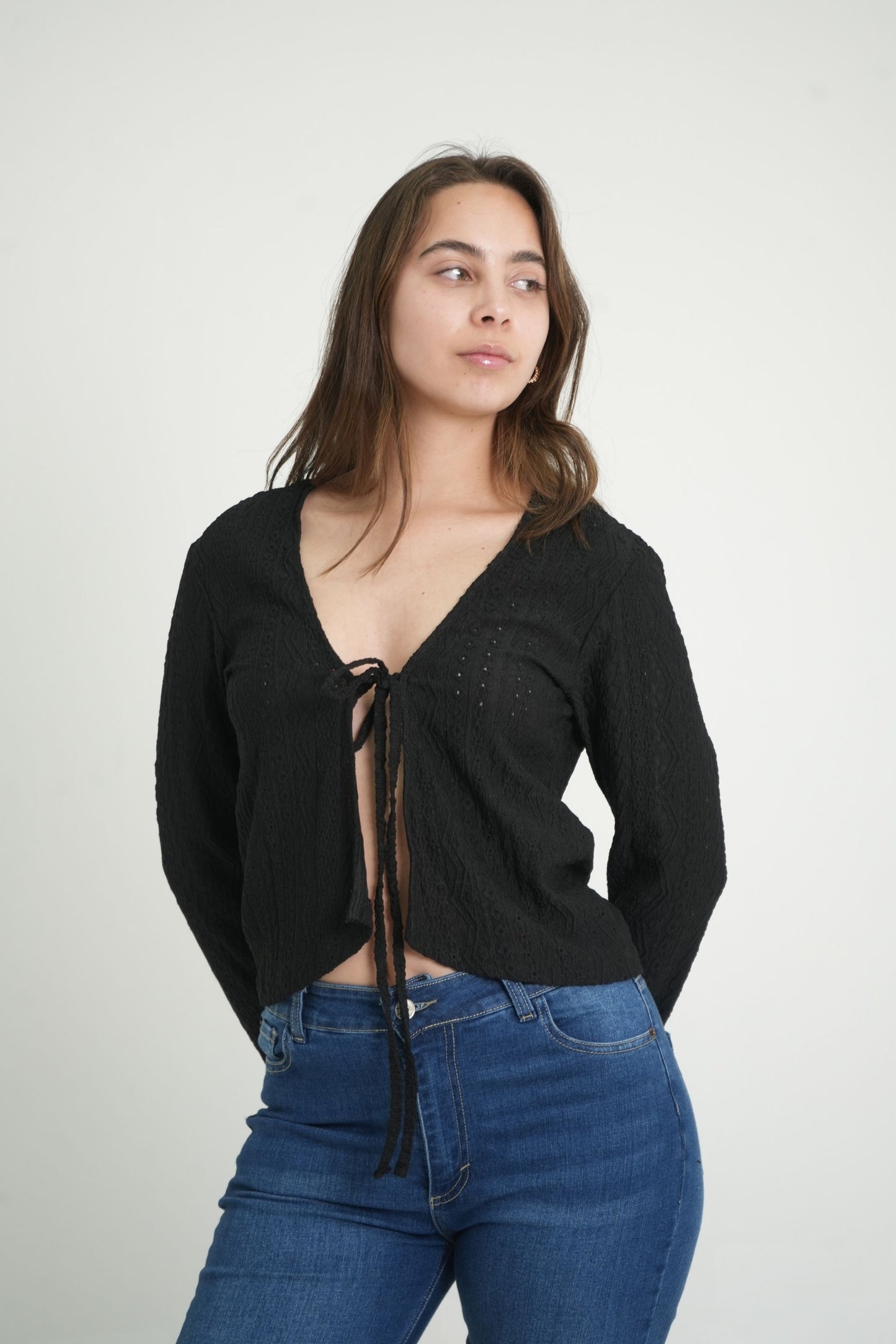 CARDIGAN MANGA LARGA 7905