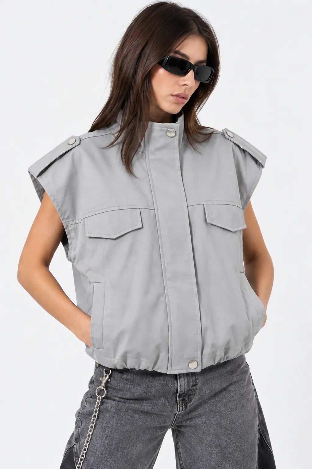 CHALECO CUELLO ALTO R-M 9411