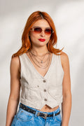 CHALECO DENIM FOIL 7128