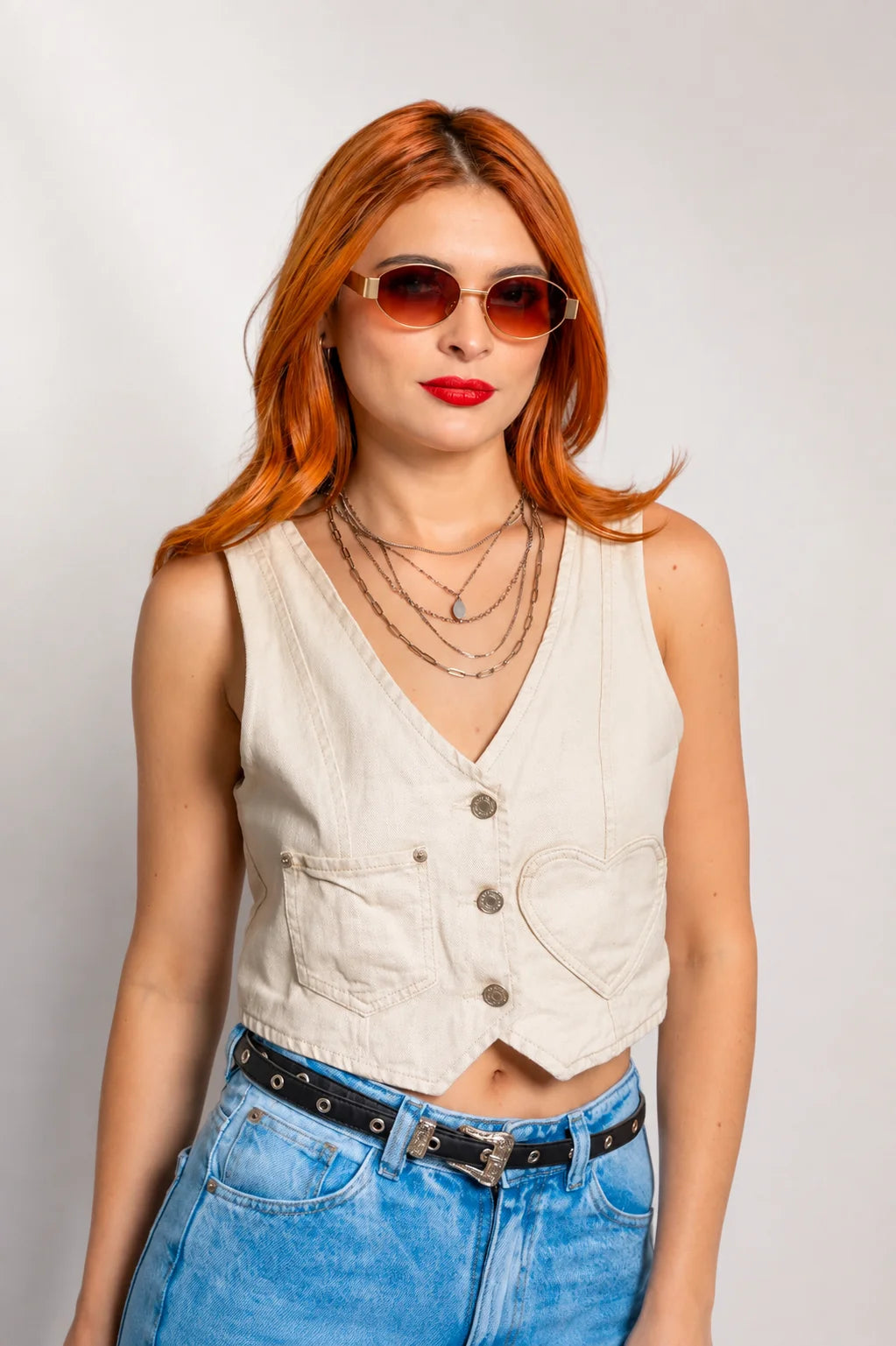 CHALECO DENIM FOIL 7128