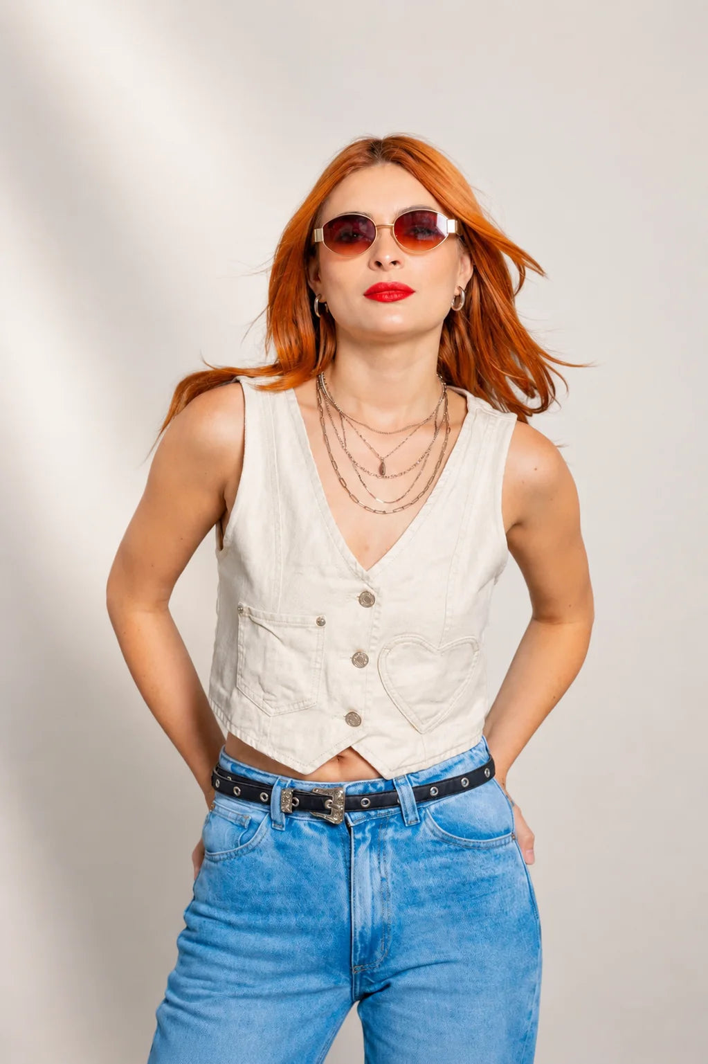 CHALECO DENIM FOIL 7128