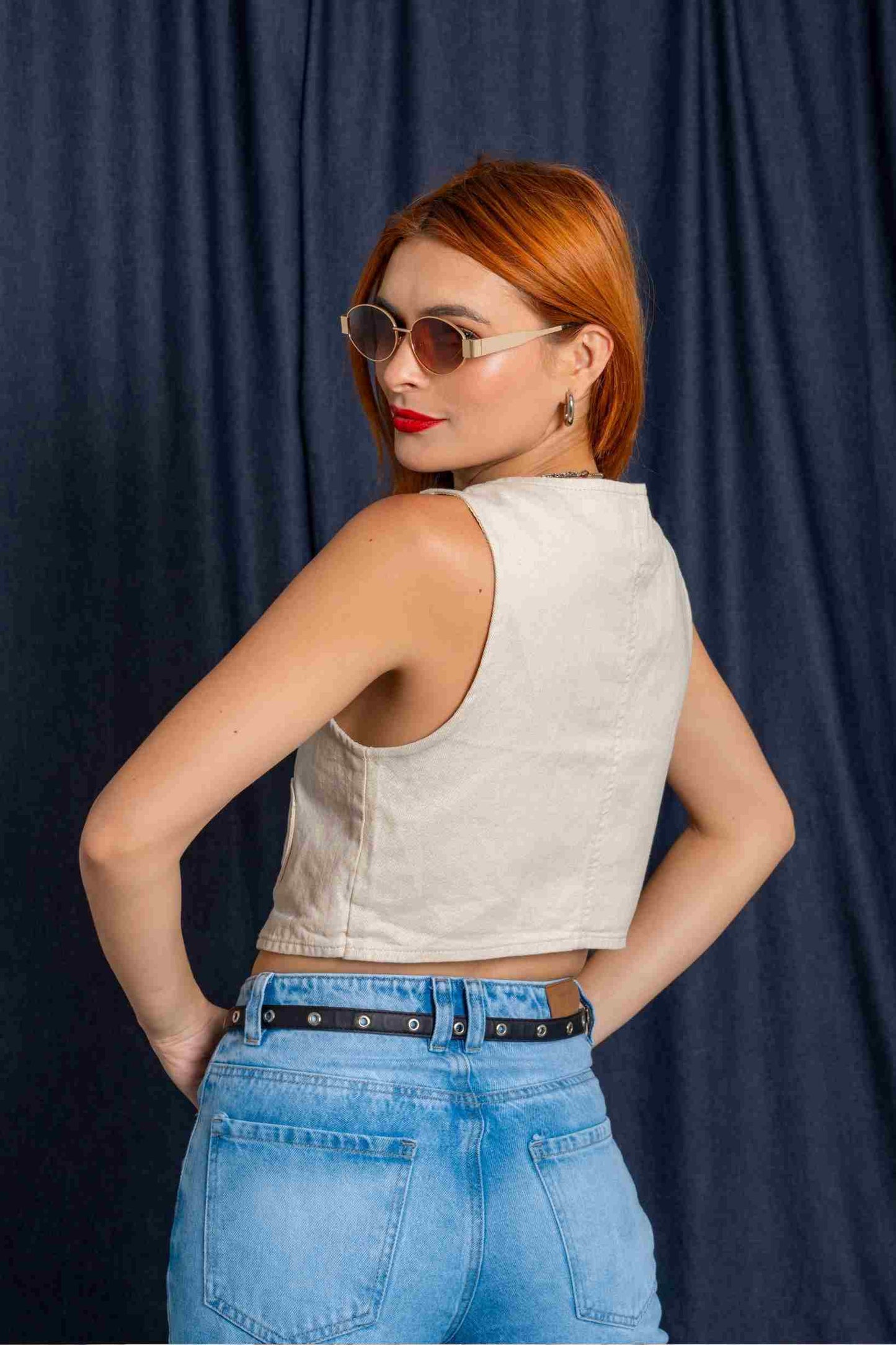 CHALECO DENIM FOIL 7128