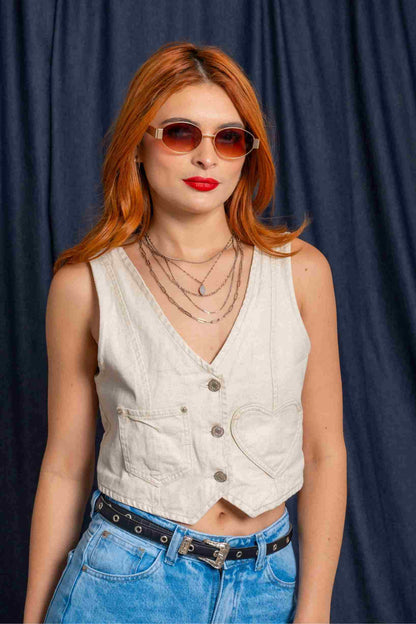 CHALECO DENIM FOIL 7128