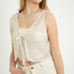 CHALECO EFECTO CROCHET 7386
