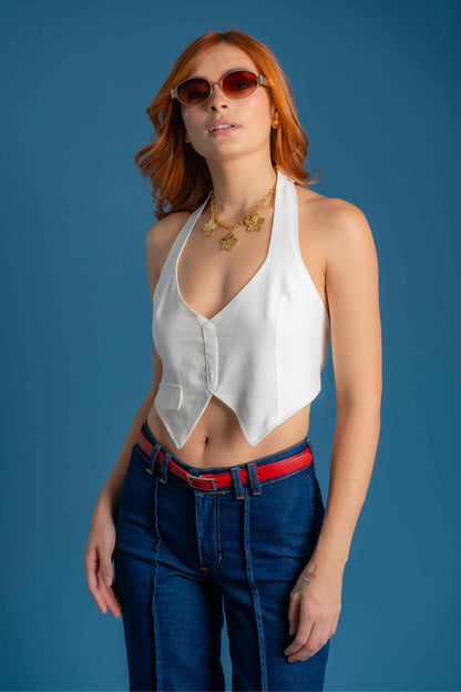 CHALECO HALTER LINO 7154 ONE