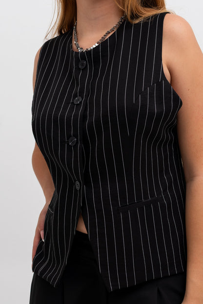 CHALECO TAILORING RAYAS 7505