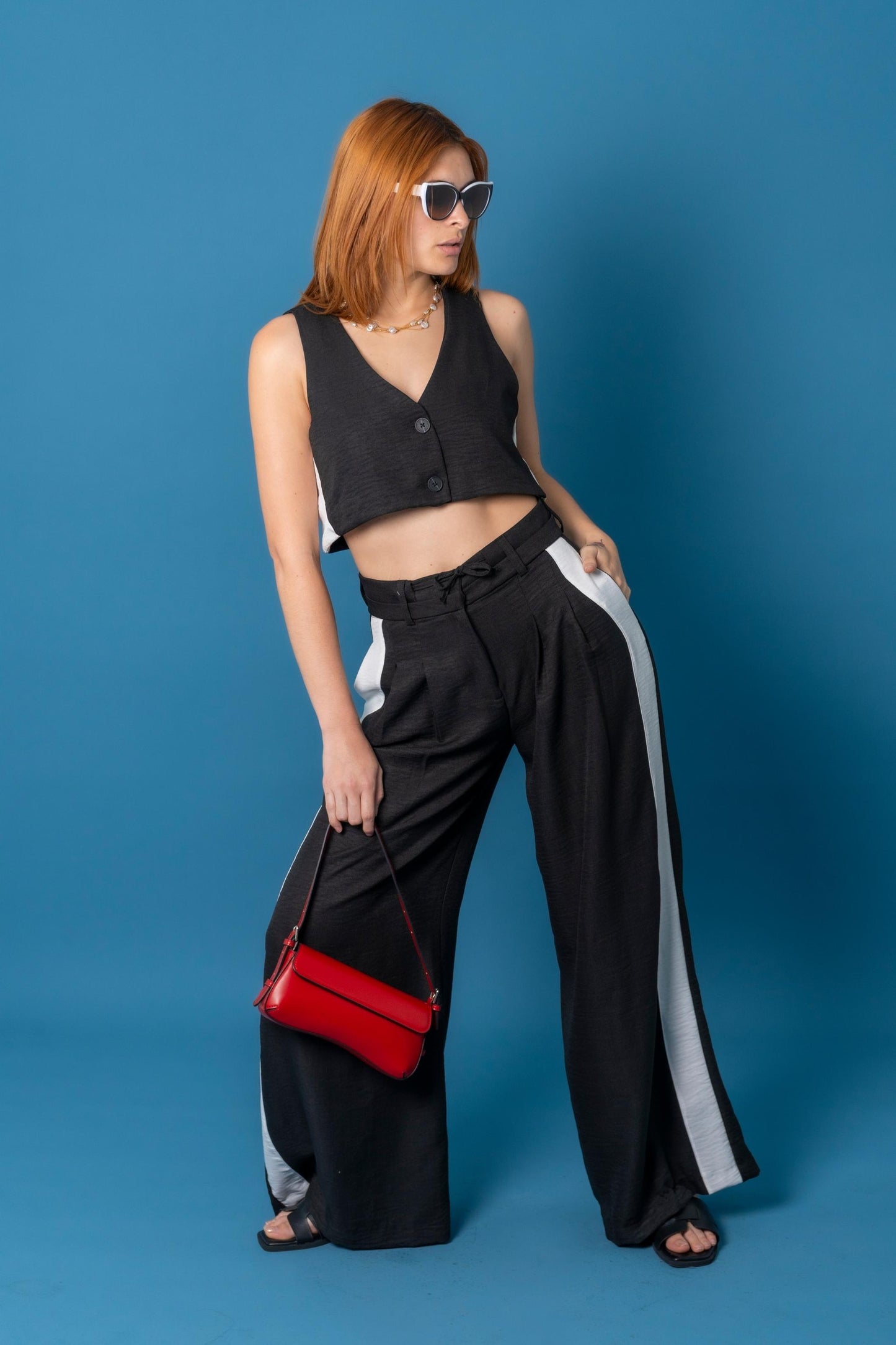 CHALECO VESTIR CONTRASTE 7395