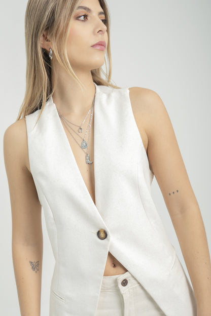 CHALECO VESTIR LINO 7247