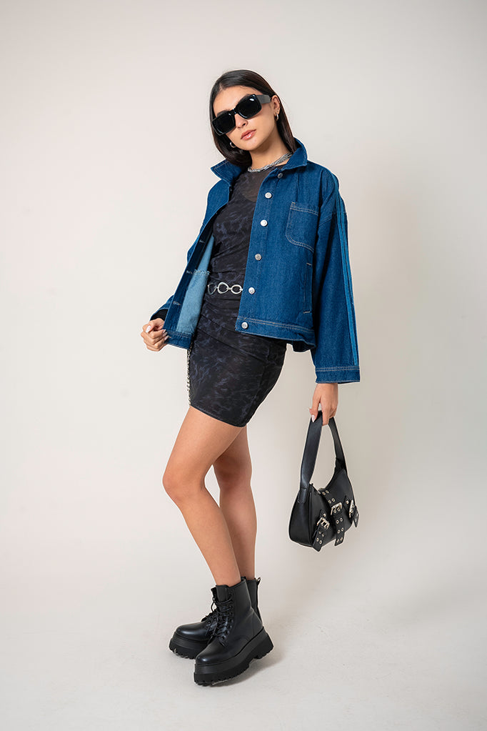 CHAQUETA BOMBER DENIM R-F 7646.