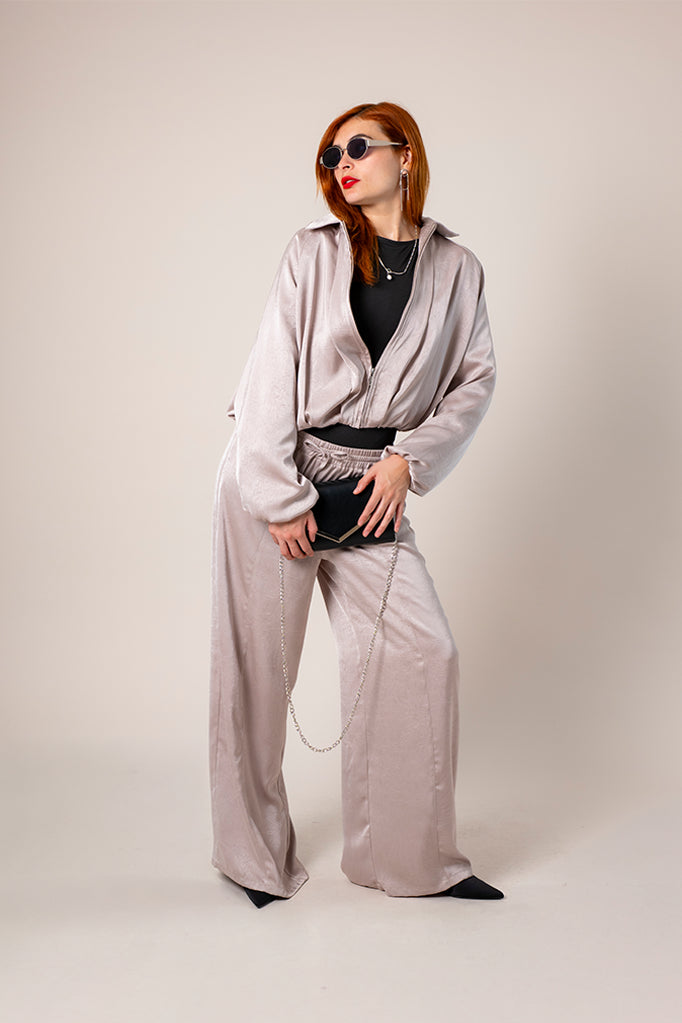 BH CHAQUETA BOMBER FLUIDA SATIN 8417.