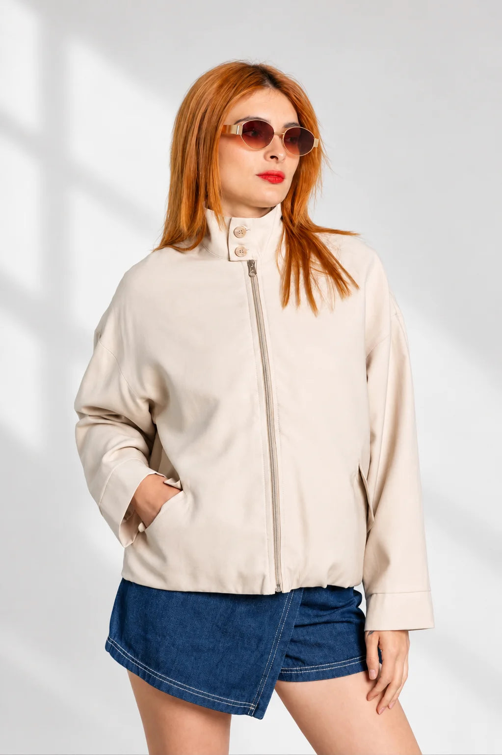 CHAQUETA BOMBER OVERSIZE 8000