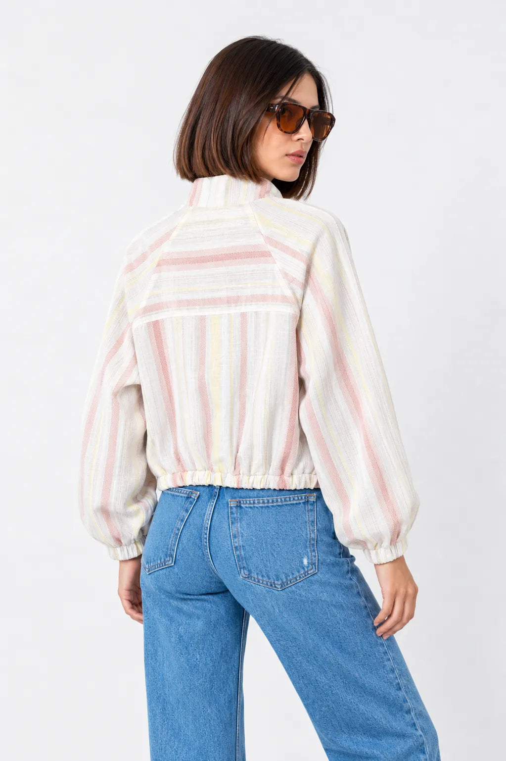 CHAQUETA BOMBER RAYAS E-F 9886