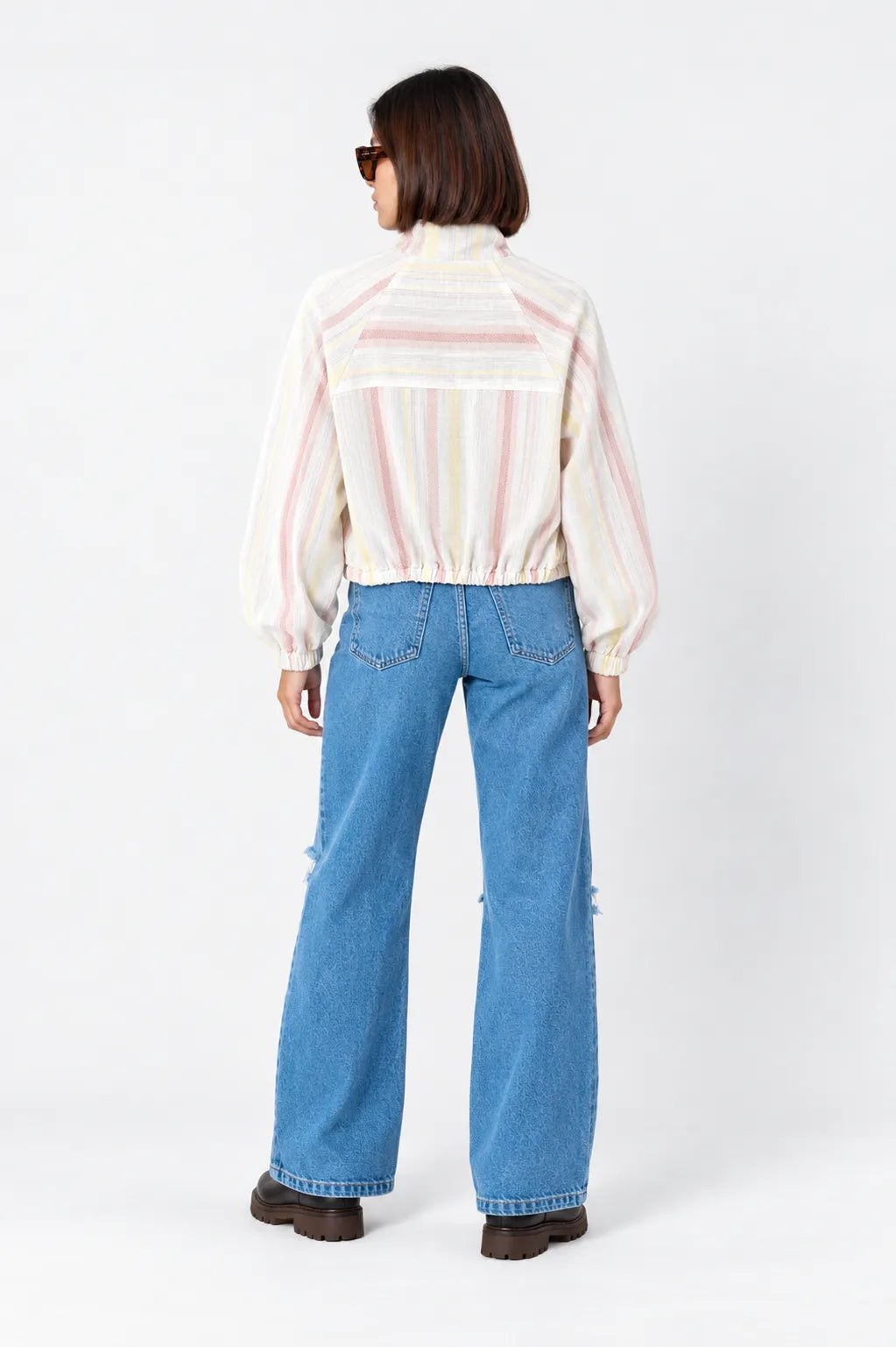 CHAQUETA BOMBER RAYAS E-F 9886