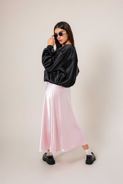 CHAQUETA BOMBER SATIN R-F 8704