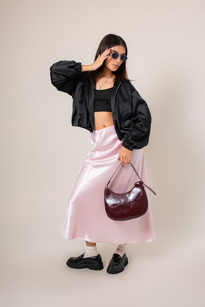 CHAQUETA BOMBER SATIN R-F 8704