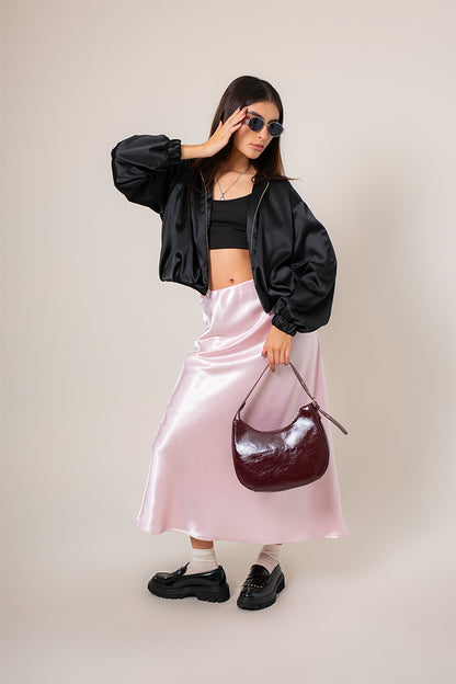 CHAQUETA BOMBER SATIN R-F 8704