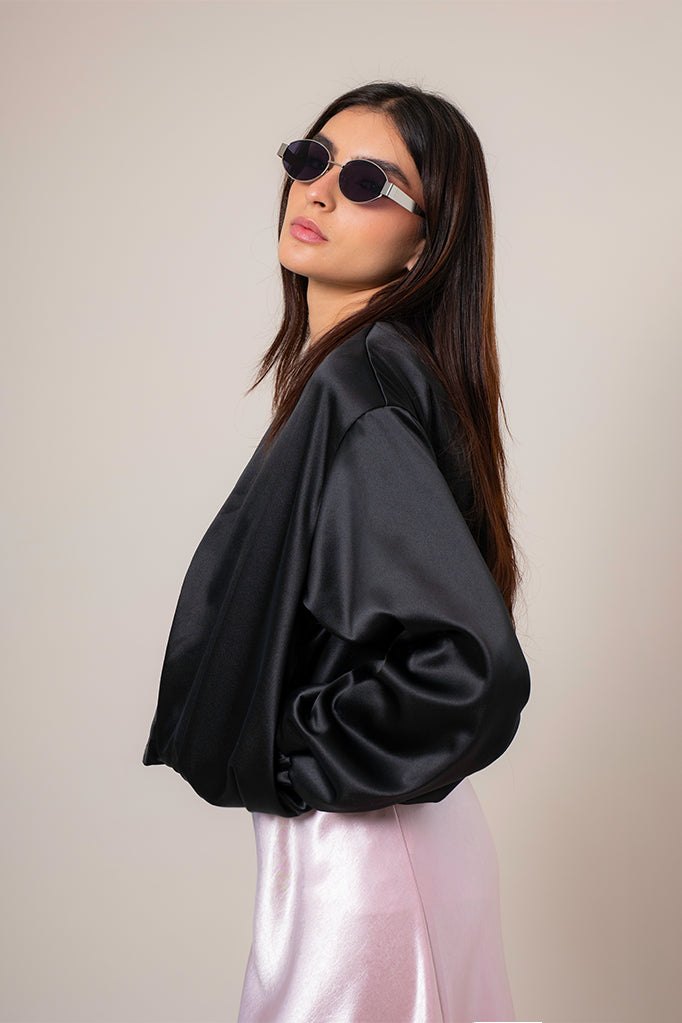 CHAQUETA BOMBER SATIN R-F 8704