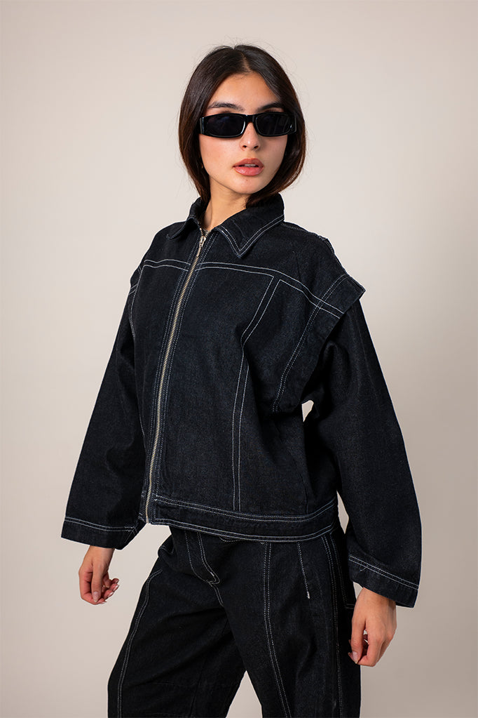 CHAQUETA CONVERTIBLE DENIM R-F 7799