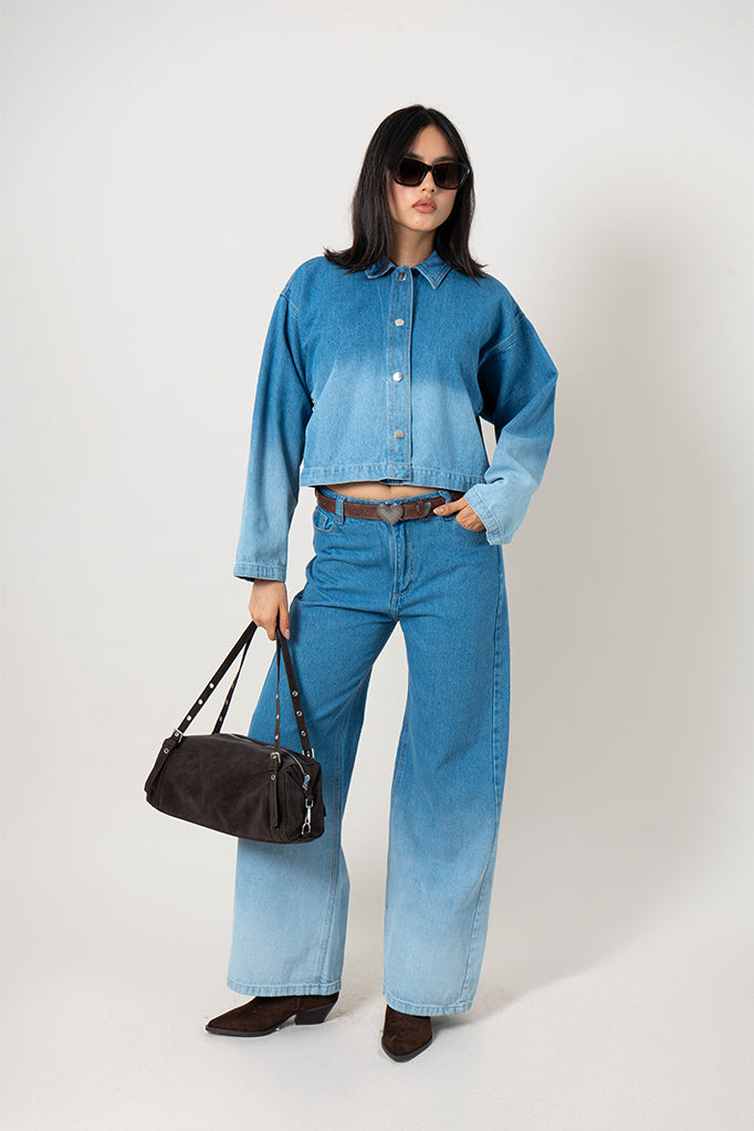 CHAQUETA DENIM DEGRADE G-C 8601.