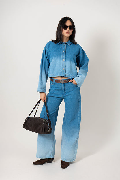 CHAQUETA DENIM DEGRADE G-C 8601.