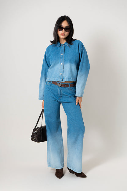 CHAQUETA DENIM DEGRADE G-C 8601.