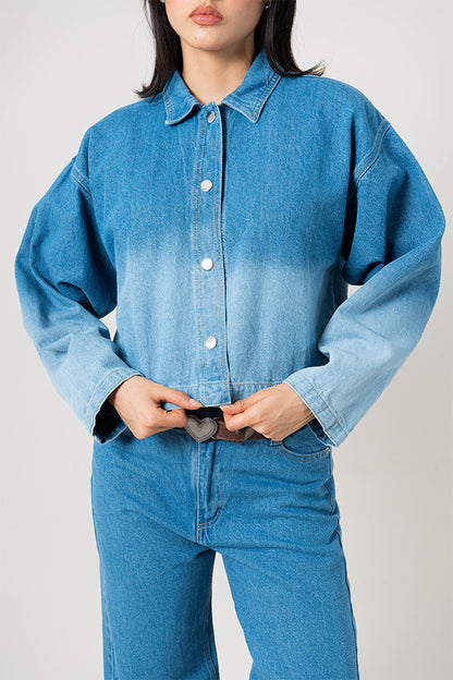 CHAQUETA DENIM DEGRADE G-C 8601.