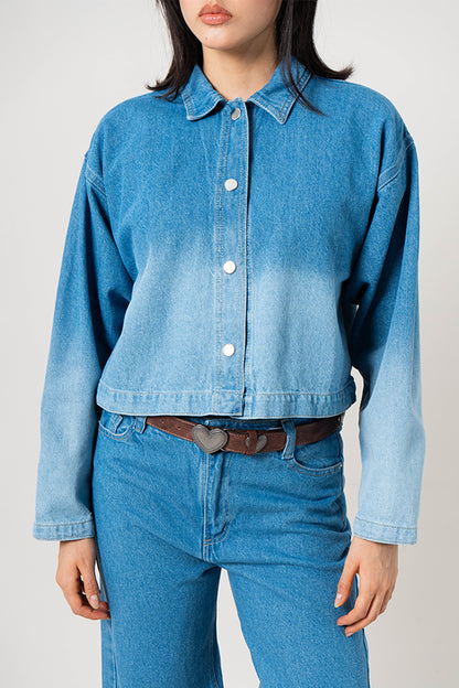 CHAQUETA DENIM DEGRADE G-C 8601.