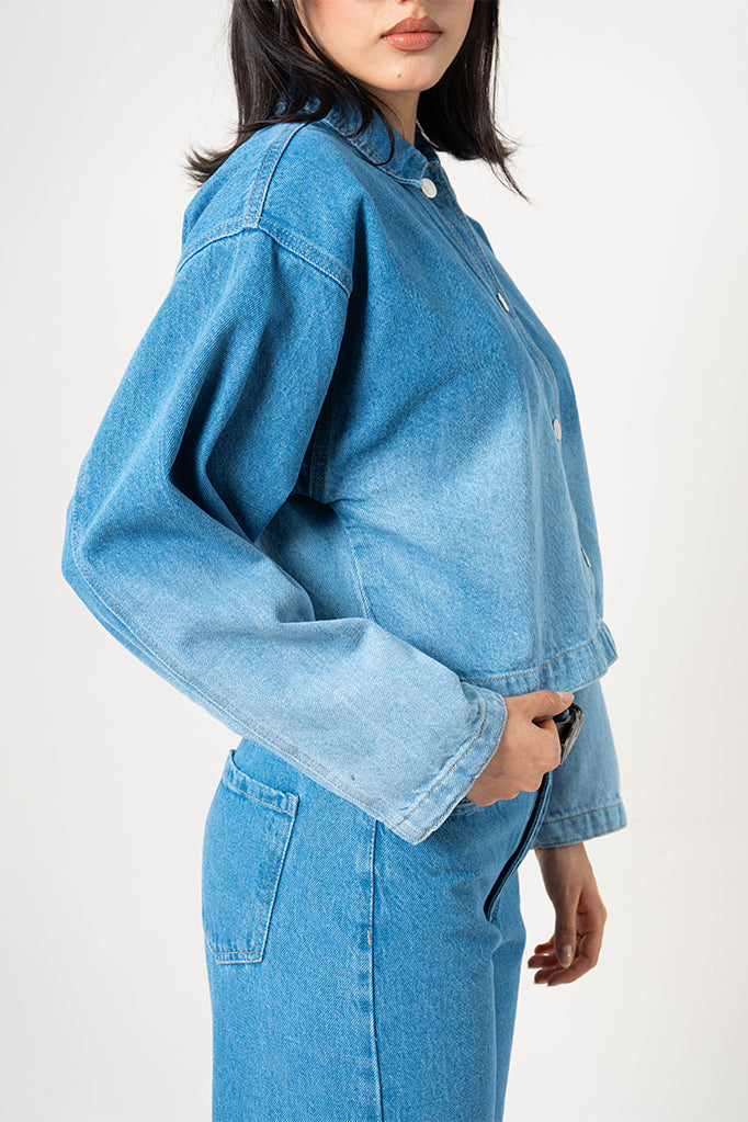 CHAQUETA DENIM DEGRADE G-C 8601.
