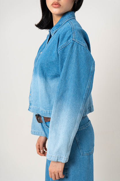 CHAQUETA DENIM DEGRADE G-C 8601.