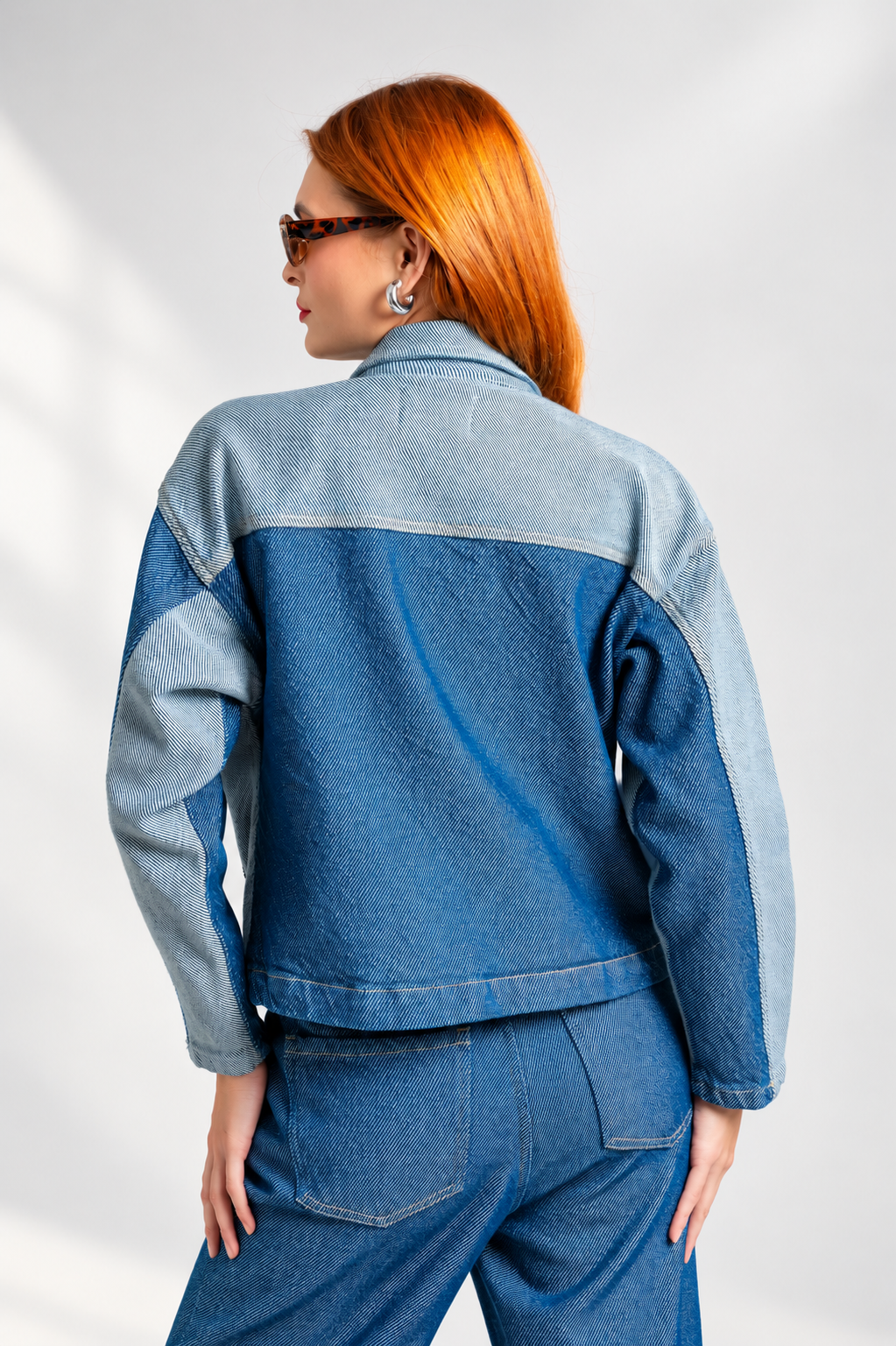 CHAQUETA DENIM PATCHWORK B-M 7553