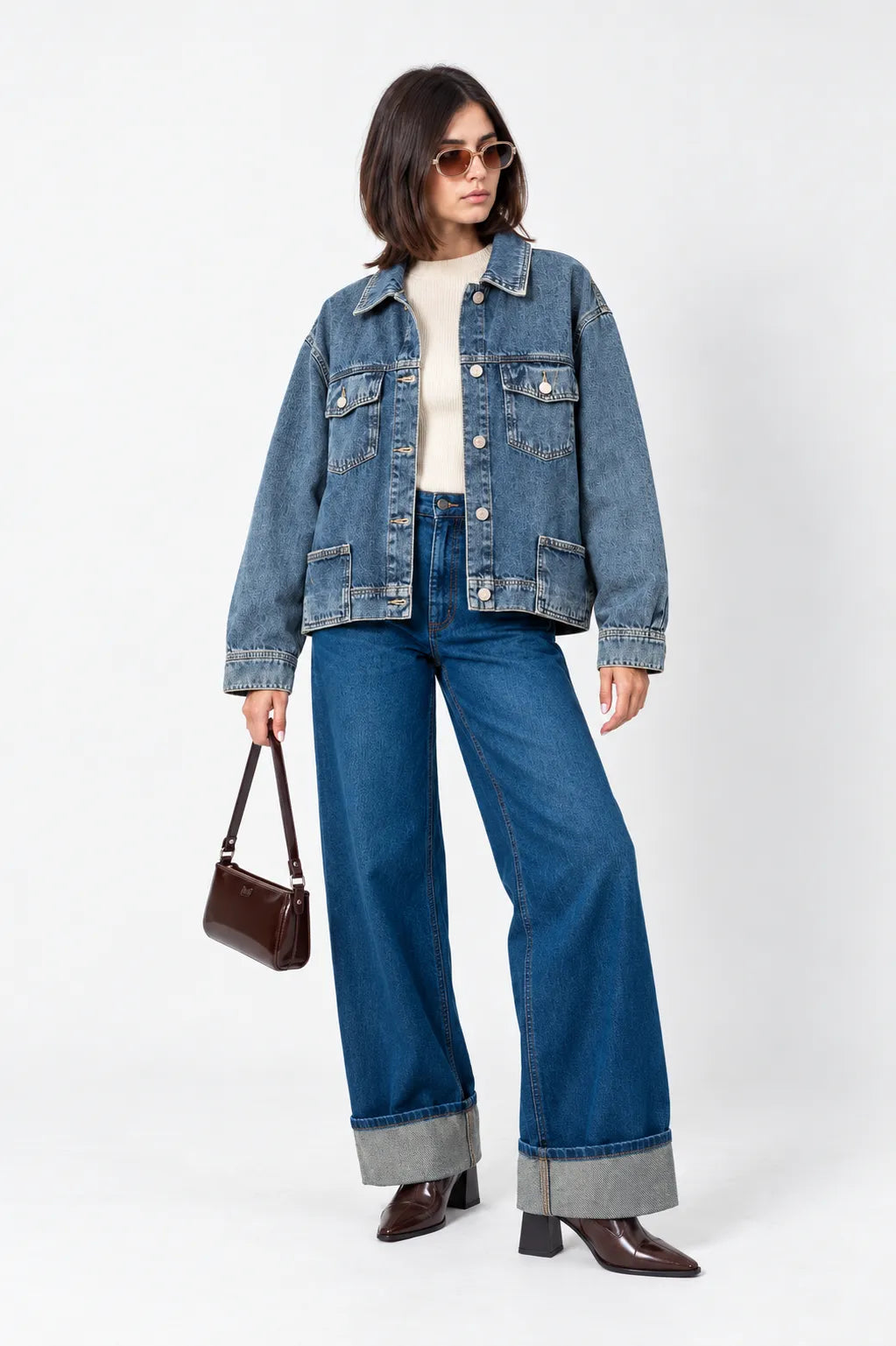 CHAQUETA FLECOS DENIM G-F 10087