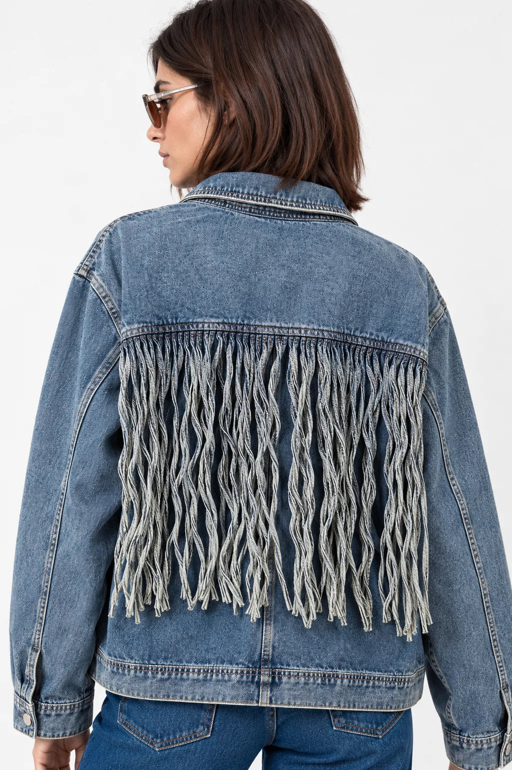 CHAQUETA FLECOS DENIM G-F 10087