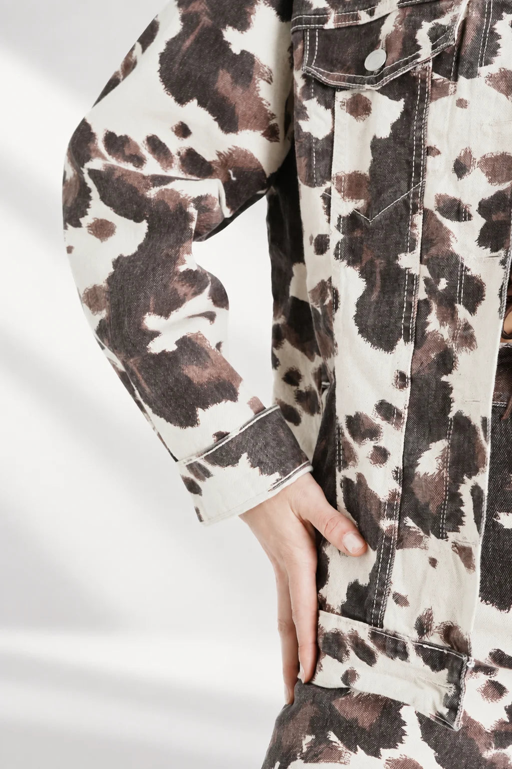 CHAQUETA OVERSIZE COW PRINT 7367
