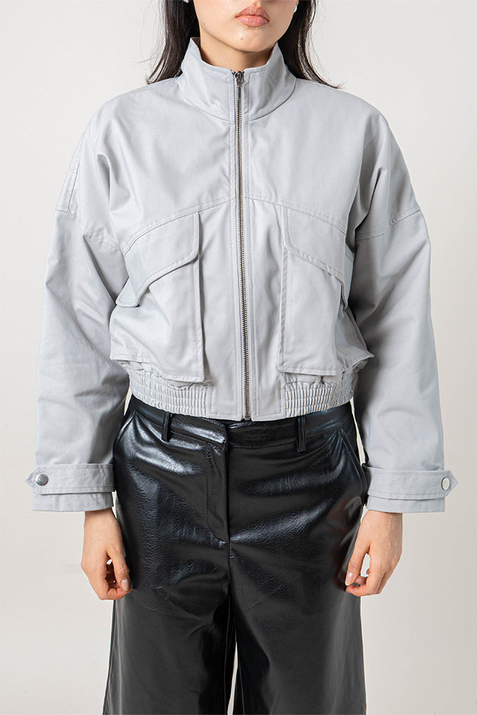 CHAQUETA OVERISZE CREMALLERA R-F 8429