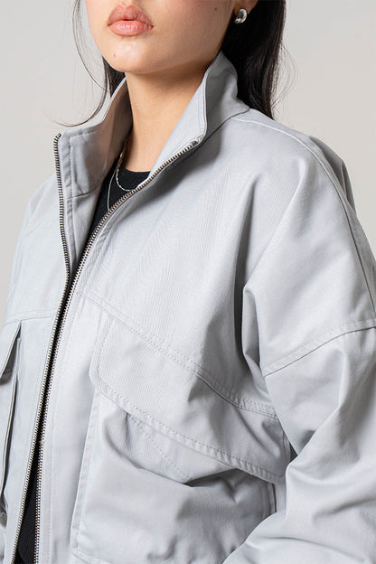CHAQUETA OVERISZE CREMALLERA R-F 8429
